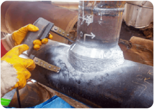 NDT Team to perform the Magnetic particles test ( MT), Dye Penetrant Test (DPT)