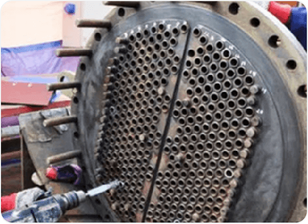 Exchanger tubes pulling and replacement